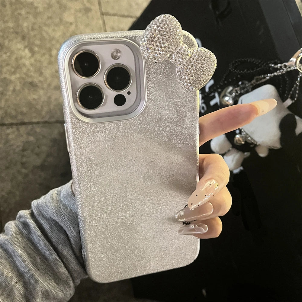 Hello Kitty Luxury Rhinestone Bow Phone Case for iPhone