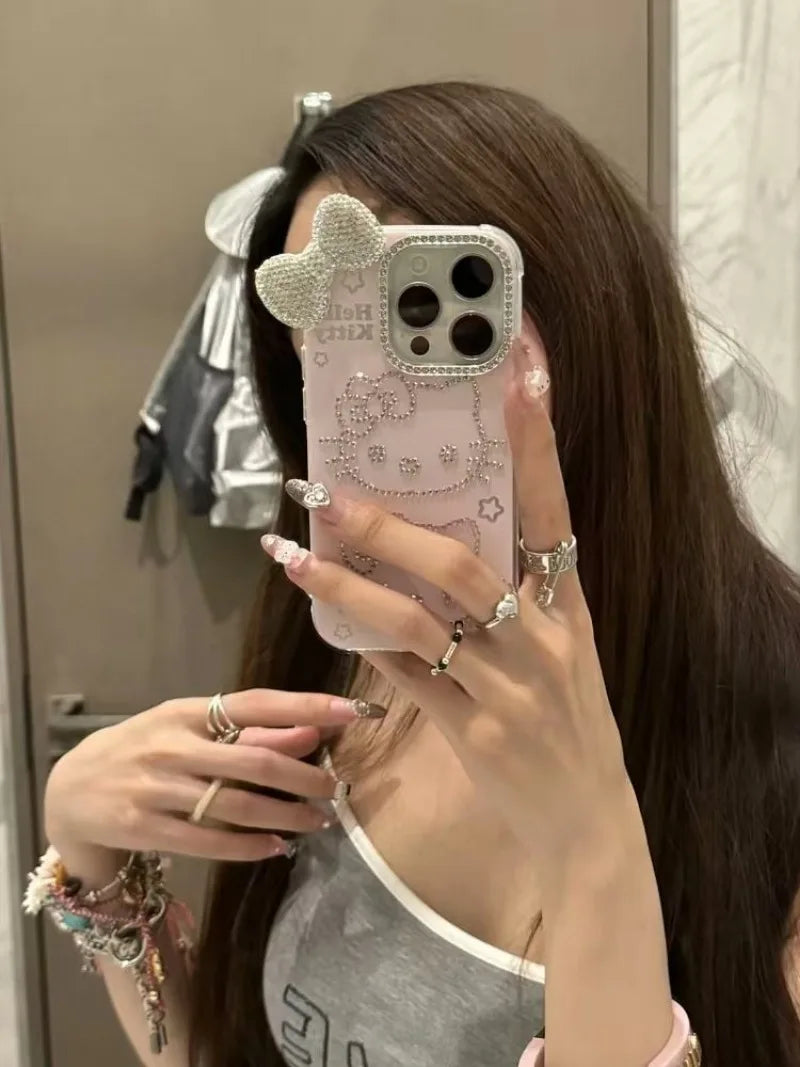 Hello Kitty Luxury Rhinestone Phone Case for iPhone