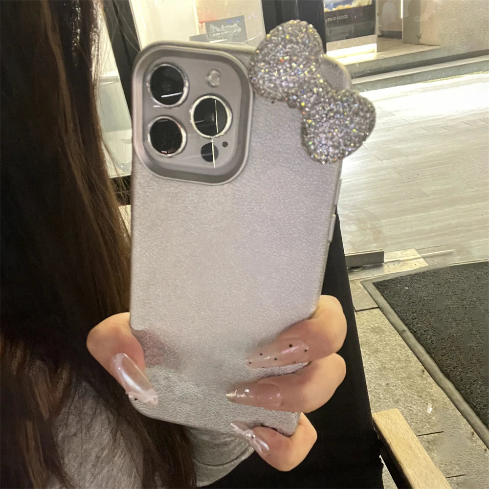 Hello Kitty Luxury Rhinestone Bow Phone Case for iPhone