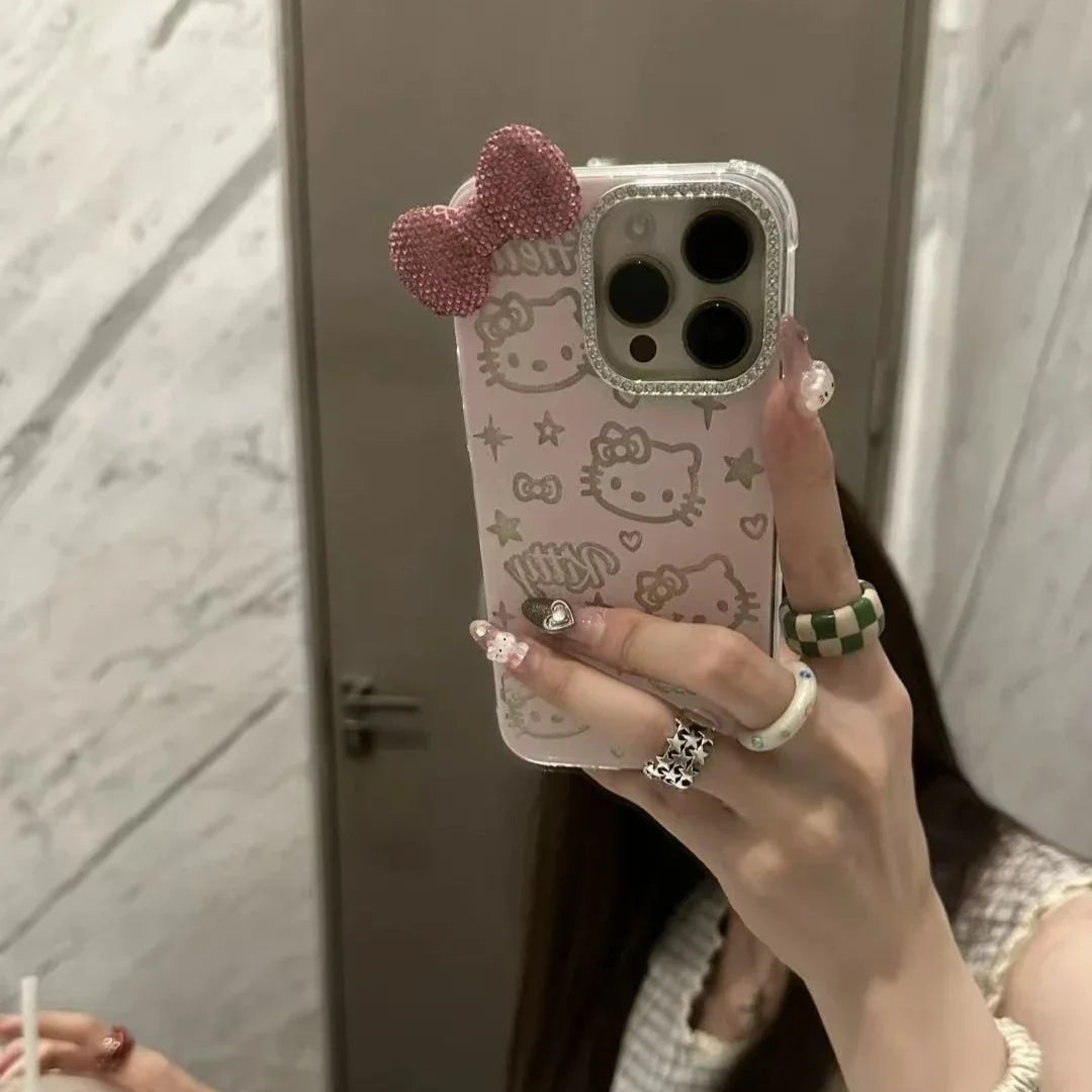 Hello Kitty Luxury Rhinestone Phone Case for iPhone