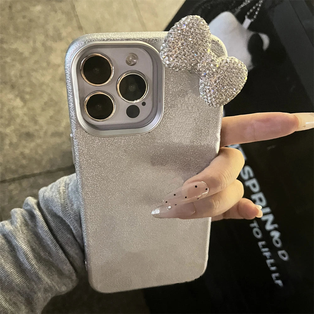 Hello Kitty Luxury Rhinestone Bow Phone Case for iPhone