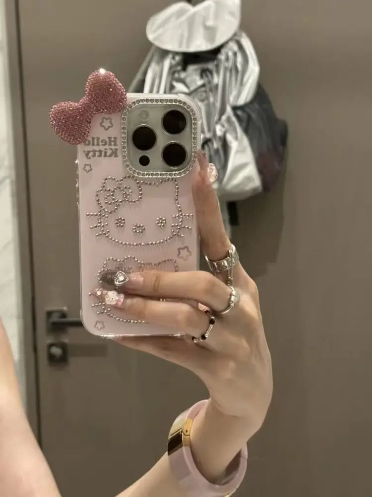 Hello Kitty Luxury Rhinestone Phone Case for iPhone